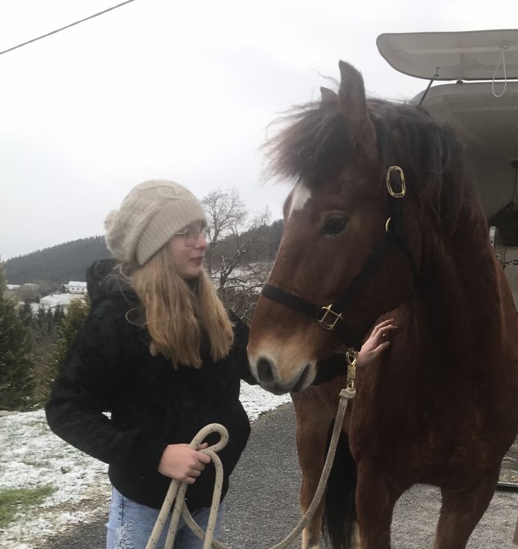 Leonidas, unser erstgeborenes Fohlen 2015, besucht uns!!! DANKE für diesen unvergesslichen Moment!